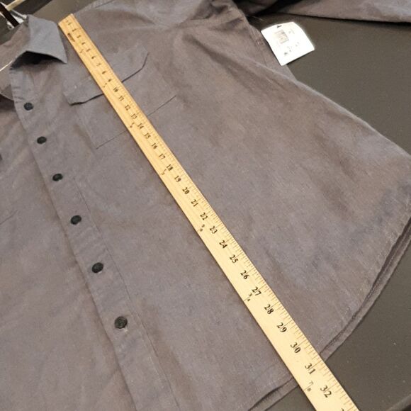 Wrangler XL Gray Button Down Shirt - Picture 6 of 7
